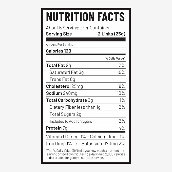 Duke's Pork Hickory Peach BBQ Smoked Shorty Sausages 7g Protein Per Serving Easter Basket Stuffer for Men 5 oz. (Pack of 8)