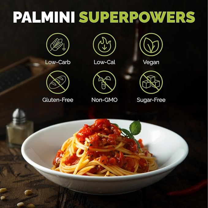 Palmini Low Carb Angel Hair | 4g of Carbs | As Seen On Shark Tank (12 Ounce Pouch (Pack of 6))