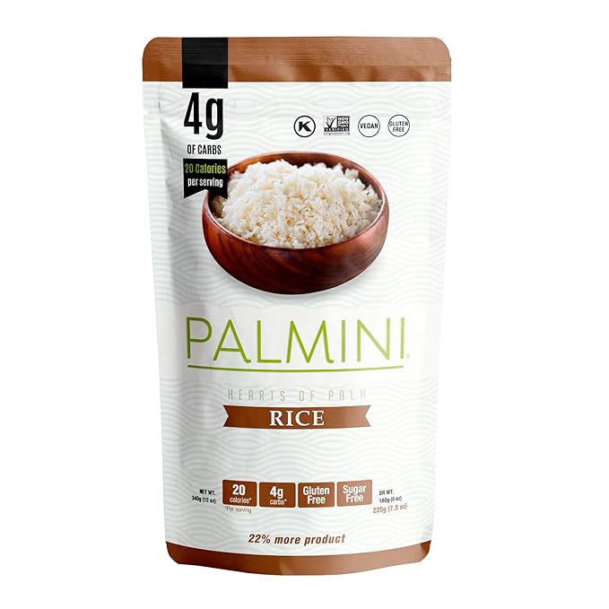 NEW !! Palmini Pouch VARIETY PACK | Linguine | Angel Hair | Lasagna | Rice | 4g of Carbs | As Seen On Shark Tank | Gluten Free (12 Ounce (Pack of 4))