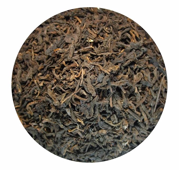 GreenhillTea Aged puerh tea Yunnan Pu-erh – Fermented Loose Leaf Tea Smooth &amp Earthy Flavor 1 LB