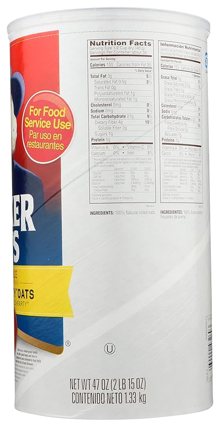 Quaker Oats Steamed Table Kettle Hearty - 47 oz