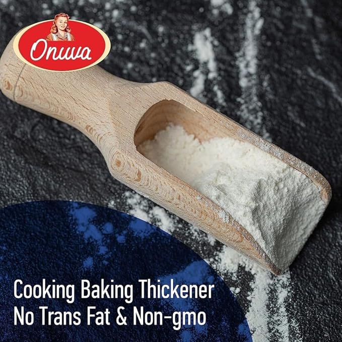Onuva's Corn Starch (55 lbs 25 kg) - Gluten Free - Vegan - Thickener For Sauces Soup &amp Gravy