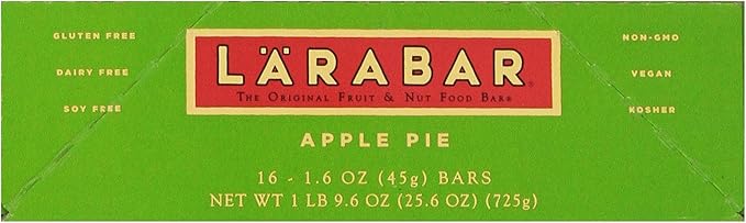 Larabar Fruit &amp Nut Bar Apple Pie 1.6 Ounce 16 Bars