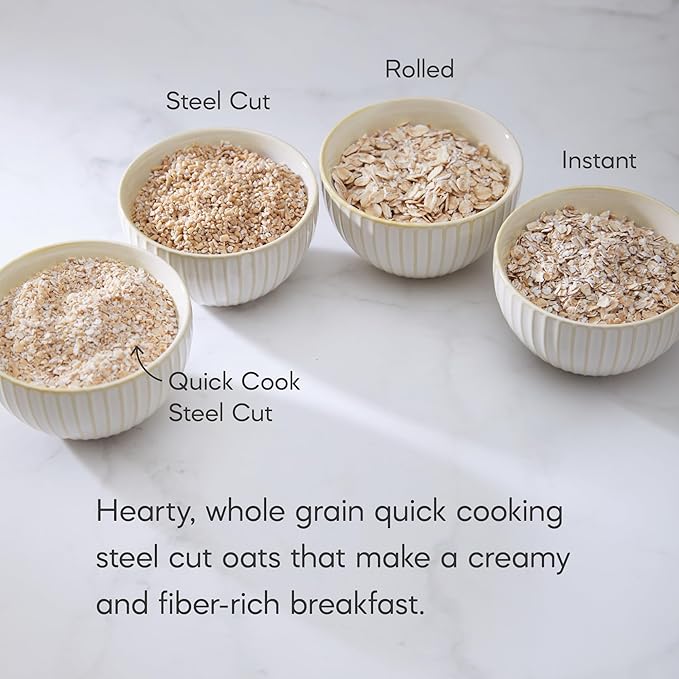Nature's Path Organic Quick Cook Steel Cut Oatmeal 24 oz (Pack of 6) Non-GMO