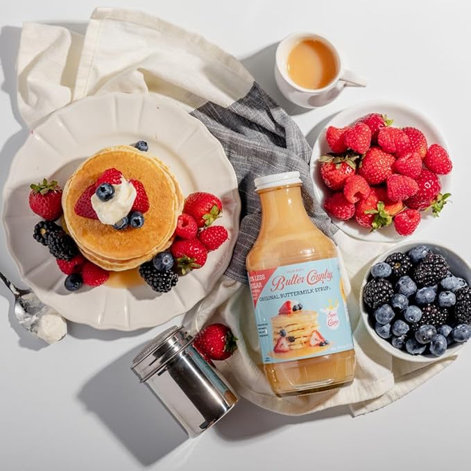 Butter Country Buttermilk Syrup 2-flavor pack: Original and Coconut Cream | 16 Oz each