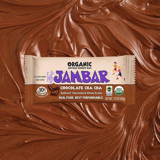 JAMBAR Organic Artisan Energy Bar (Chocolate Cha Cha - 12 Pack)