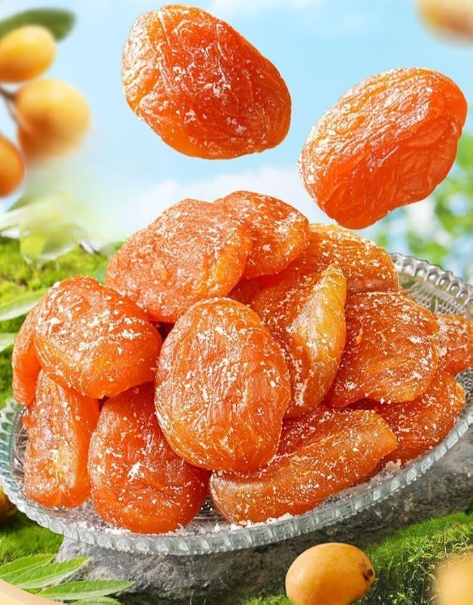 Bamboo Salt Loquat DriedRock Sugar KumquatPreserved FruitDried FruitsFresh Vegetables FruitsLeisure FoodNatural Healthy SnackDelicious Chinese Snack Gifts (Loquat500g)