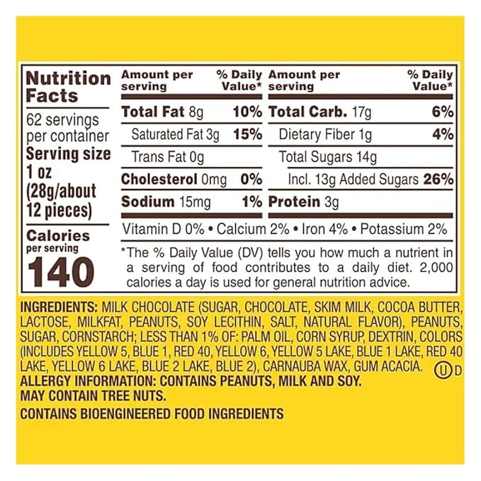 Peanut Chocolate Candy Easter Pastel Colors 62 oz Jar (62 Ounce (1 Pack))