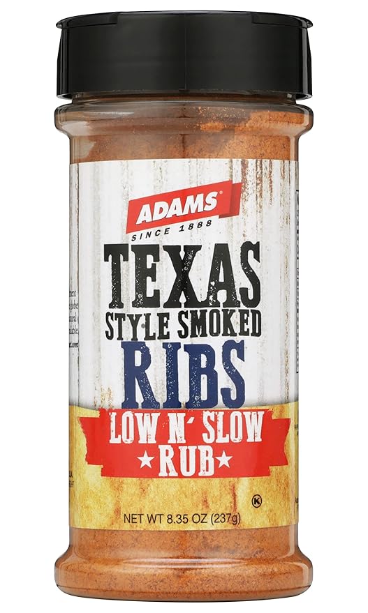 Adams Texas Style Smoked Ribs Low N’ Slow Rub 8.35 oz (Pack of 1)