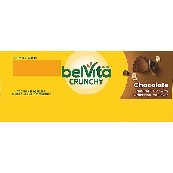 belVita Breakfast Bars Biscuits Chocolate 30 Total Packs 6 Boxes (4 Biscuits Per Pack)