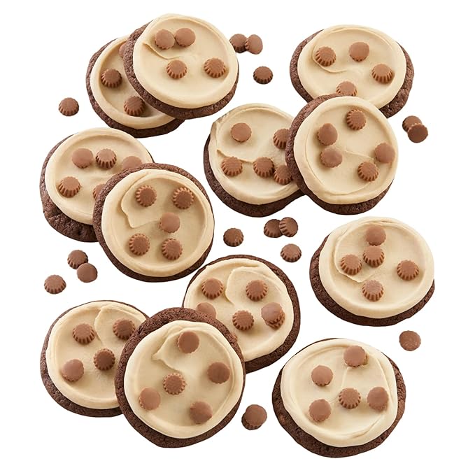 Cheryl's Cookies® Peanut Butter Frosted Buckeye Cookie Flavor Box 12 Cookies Individually Wrapped Gourmet &amp Fresh Delivery – Gift for Loved Ones Family Friends Coworkers