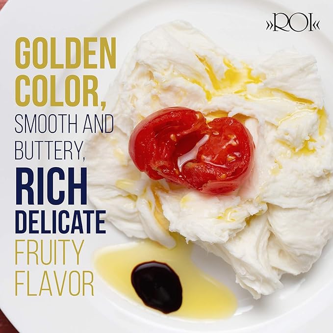ROI Rosemary Infused Olive Oil - 100% Natural Italian Gourmet Extra Virgin Olive Oil - Cold Pressed with Real Rosemary 8.45 fl oz / 250 ml