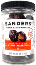Sanders Small Batch Wonders 18 oz Limited Edition Sea Salt Caramel Eggs (Dark Chocolate)