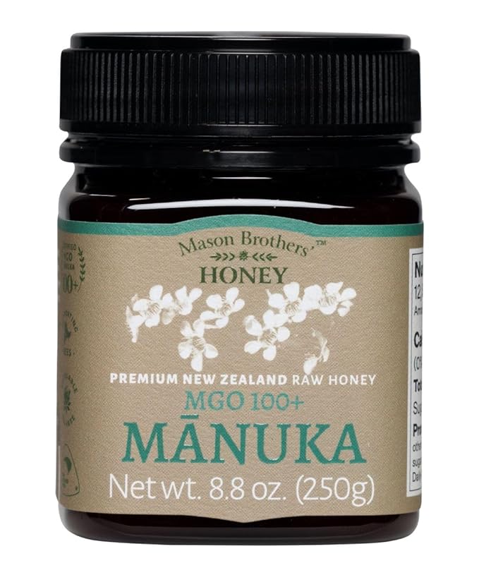 Mason Brothers' Raw Manuka Honey | 3x 8.8oz | MGO 100+ / MGO 263+ MGO Certified New Zealand Honey Bundle
