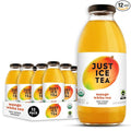 Just Ice Tea Organic Iced Tea 16 Fl Oz Glass Bottles (Mango White Tea Pack of 12)