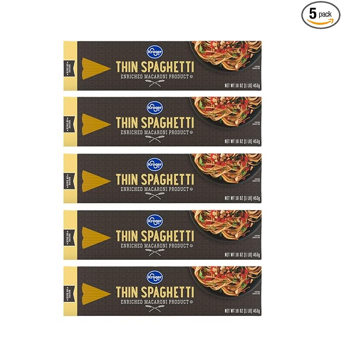 Thin Spaghetti 16 oz Pack Of 5