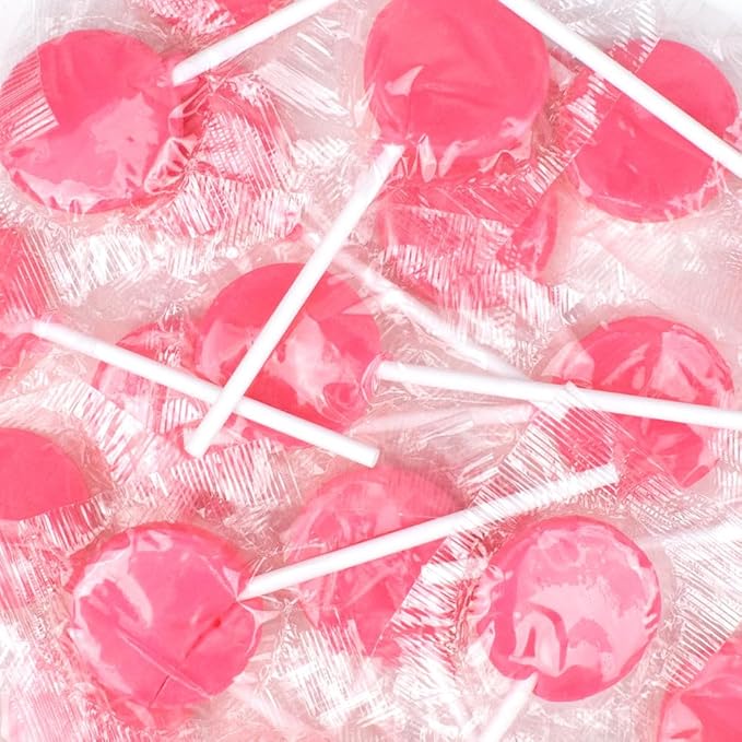 9lbs Pink Candy Buffet Set With Jelly Beans Lollipops Chocolate Gems Sanded Gummy Bears Fruit Chews and Popcorn For Parties (Feeds 24-36 People) - Candy Only