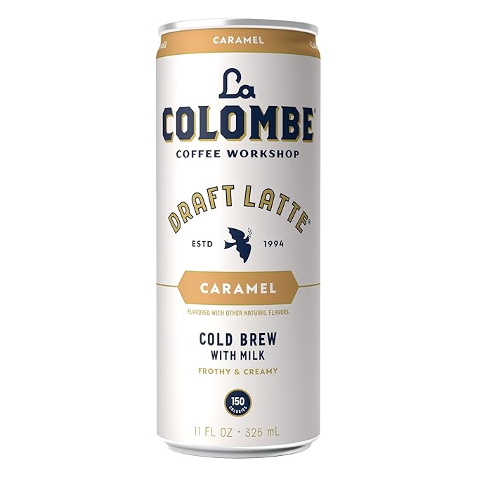 La Colombe Coffee Caramel Draft Latte 11 fl oz Cans (Pack of 12) Coffeehouse Quality Cold Brew Specialty Grade Coffee Beans Ready-to-Drink On-the-Go