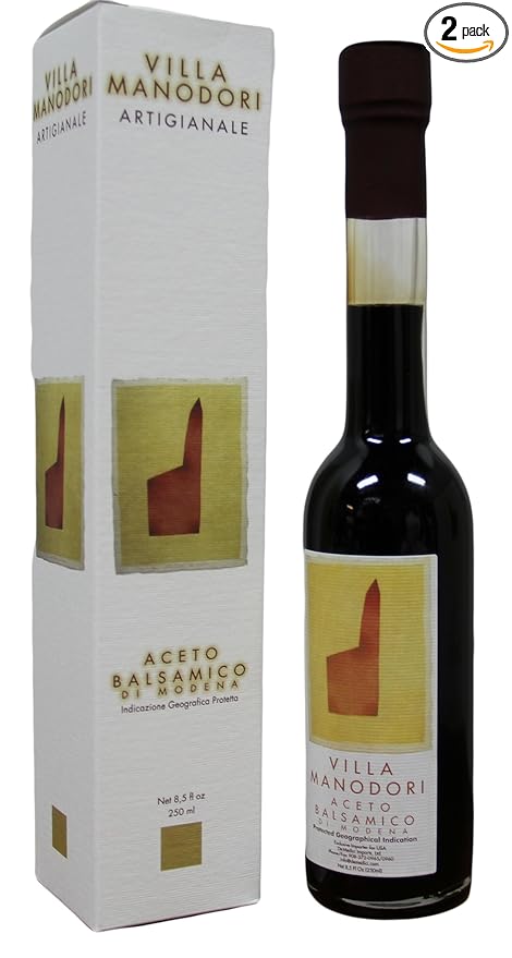 Villa Manodori Balsamic Vinegar 8.5 Fl Oz (Pack of 2)