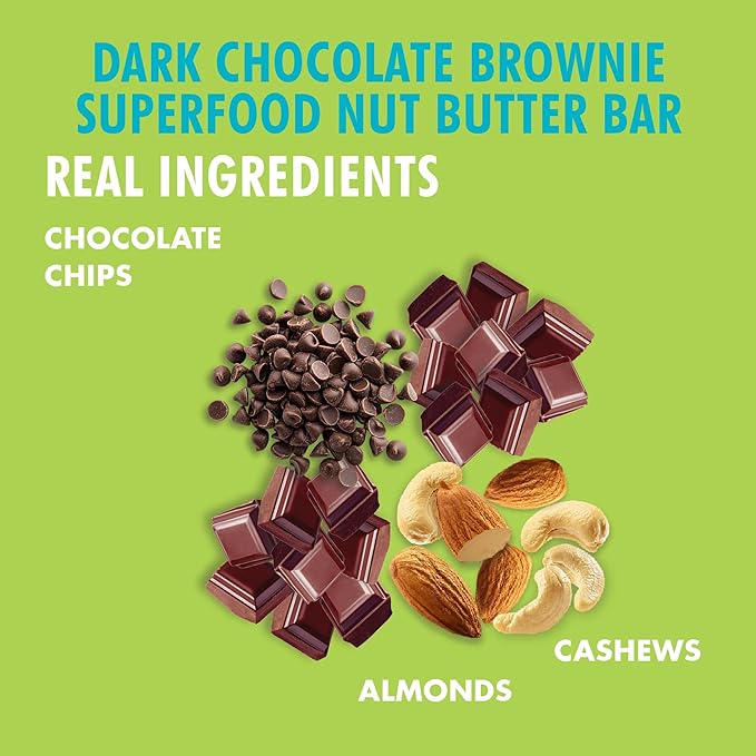 B.T.R Nation Keto Protein Bars Plant Based Vegan - Dark Chocolate Superfood Bar | 12 Bars | Low Carb and Gluten Free Free of Sugar Alcohols and Boosted with Powerful Superfoods