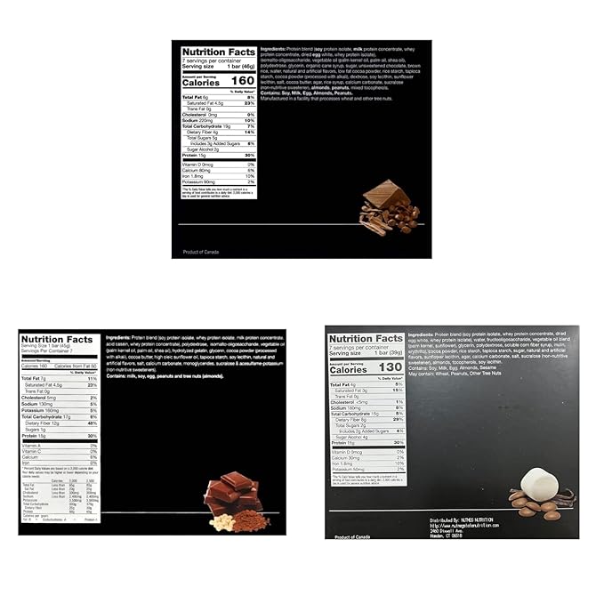 PROTIFIT - Low Calorie Bar 3 Pack Chocolate VLC Bundle: Choc-A-Lot Chip Chocolate Crisp Remix Vanilla-Choco 7 Servings Per Box (3 Pack)