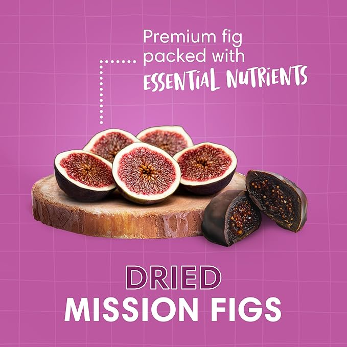 DORREL - Belgian Dark Chocolate Covered Figs High Energy Vegan Choco Snack with Medjool Dates &amp Dried Mission Figs Center Delicious Kosher &amp Non-GMO Pack of 3 8.8 oz / 250 g Ea