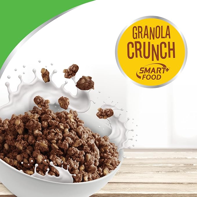 FUTURELIFE Smart Food Crunch Granola | 700g/24.7oz | 7g Protein | High Energy | Contains Probiotics | Rolled Oats | High In Dietary Fiber | (Chocolate 4)