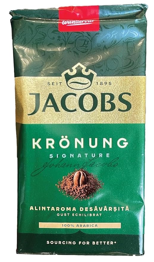 Jacobs Kronung Ground Filter Coffee 250 Gram / 8.81 Ounce (Pack of 4)