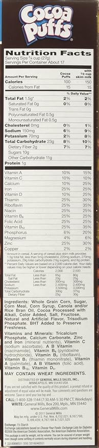 Cocoa Puffs Cereal - 16.5 oz - 2 pk