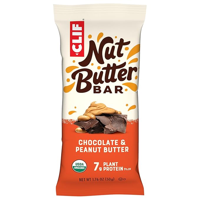Clif Bar Minis Crunchy Peanut Butter 20 Pack 0.99 oz. and CLIF Nut Butter Chocolate Peanut Butter Bar 5 Pack 1.76 oz.