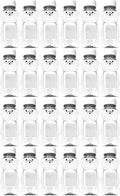 12 Ounce Clear Plastic Squeezable Honey Bears with Sealable Flip Top Lids - BPA Free Hand Wash Only (White 24 Pack)
