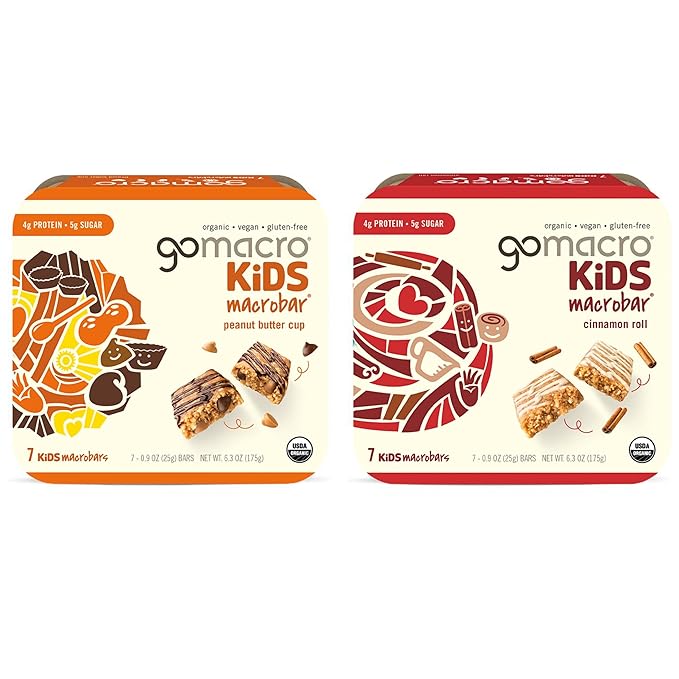 GoMacro MacroBar Organic Vegan Protein Bars - Maple Sea Salt &amp Oatmeal Chocolate Chip (2.3 Ounce Bars 12 Count) (Pack of 2)
