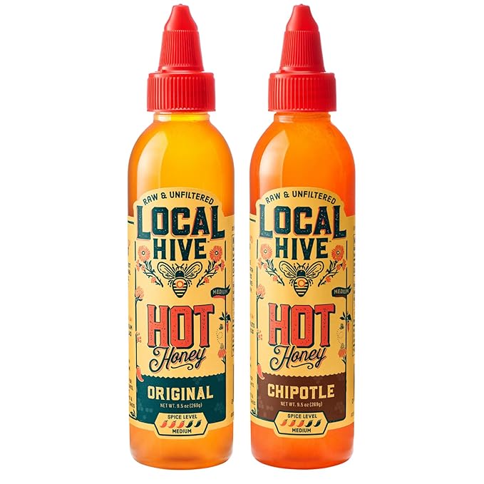 Local Hive Sweet &amp Spicy Duo – Hot Honey Bundle with Original &amp Chipotle Flavors