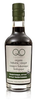 QO Organic Thick Aged Balsamic Vinegar of Modena | 4% Acidity | Gourmet Traditional Style | Dense Premium Italian Vinegar | Aceto Balsamico di Modena | Crafted and Bottled in Modena Italy | 8.5 fl.oz