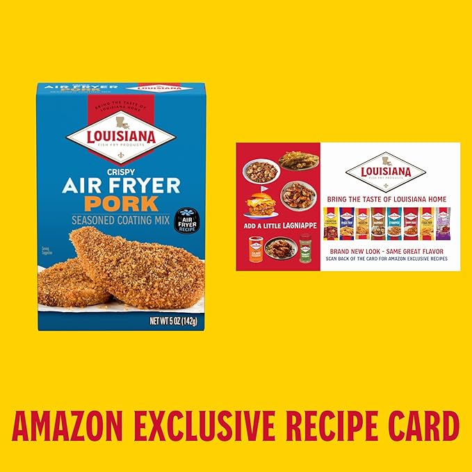 Louisiana Fish Fry Products Air Fry Pork Coating Mix 5 Oz Pack of 6