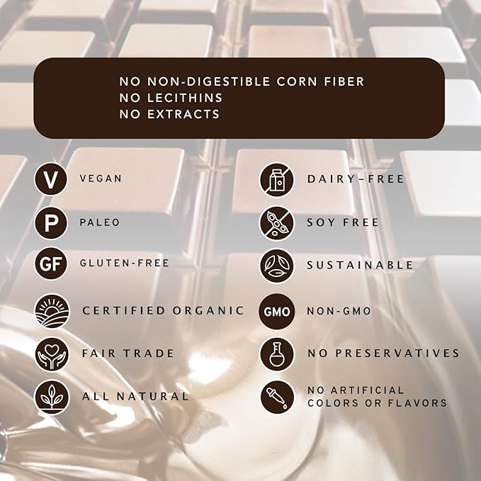 Nibble Chocolate Dominican Republic 72% | 3 Pack | Certified Organic | Vegan | 2 Ingredients | Gluten &amp Soy Free |
