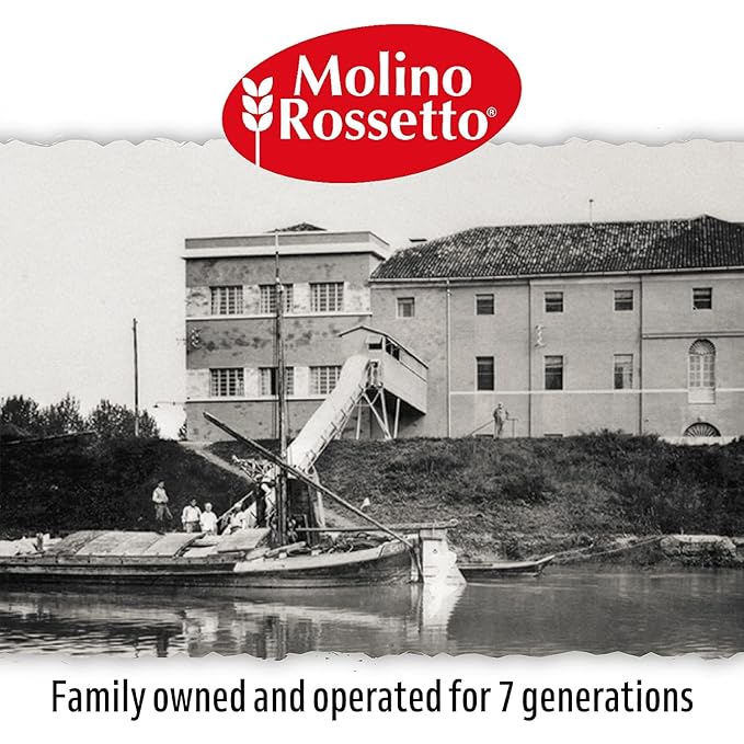 Molino Rossetto Organic Pizza Dough Mix with Active Dry Yeast - Healthy Pizza Crust or Bread Dough Vegan Organic Flour Blend for Homemade Italian Crust - 17.6 oz (500 g) - (Pack of 2)
