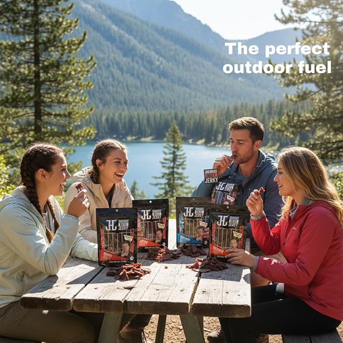 JailHouse Beef Jerky Mix Pack | High-Protein Snacks for adults Gluten-Free Jerky Fuel for Active Lifestyles | Uncut Mob Taste | Your Poker Table Carnivore Snax | The Perfect Gourmet Gift for Men