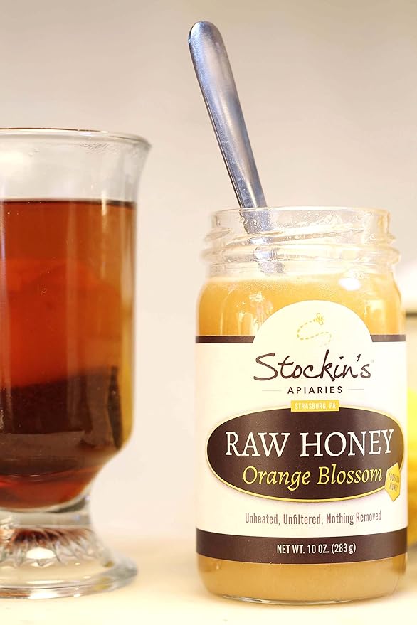 Stockin's Apiaries Raw Orange Blossom Honey Unheated Unfiltered &amp Nutritious 35.2 Oz.