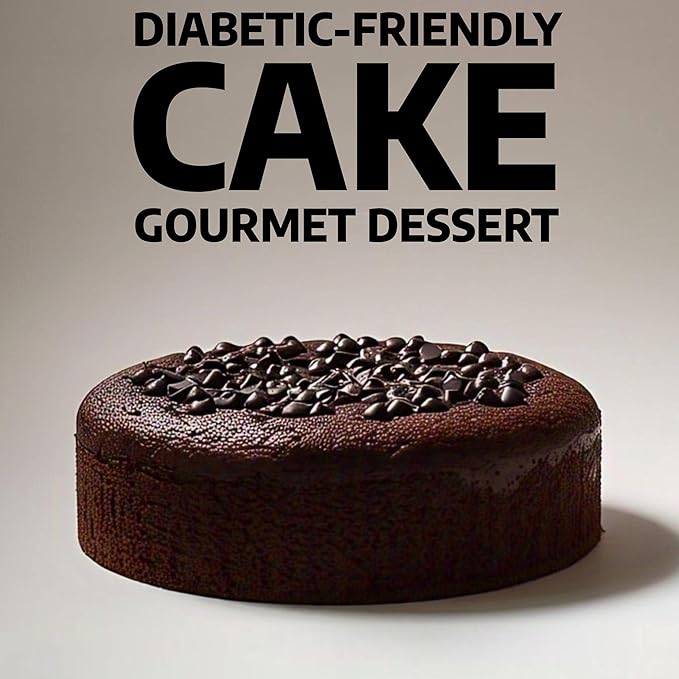 ANDY ANAND CHOCOLATIER Sugar Free Dark Chocolate Chip Cake 2.8 lbs - Gourmet Freshly Made No Preservatives Diabetic-Friendly Dessert Perfectly Boxed for Gift