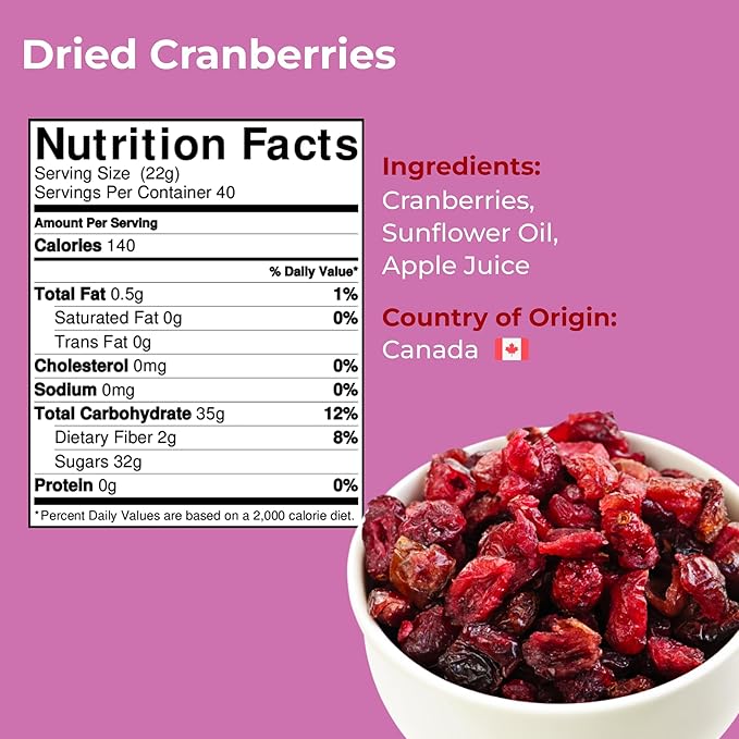 Amrita Black Zante Currants (1lb) + Golden Raisins (2lb) + Dried Cranberries (2lb) - Gluten Free non-GMO Vegan Snacks - Healthy Snacks Packed Fresh in Resealable Bags | No Preservatives Added