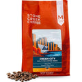 Stone Creek Coffee Medium Roast Whole Bean Coffee – 12 Ounce (Pack of 1) – Specialty Smooth and Sweet Fresh Roasted Coffee Beans with Fruity/Chocolate Tasting Notes Cream City