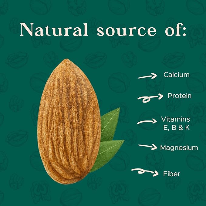 Dry Roasted Almonds Unsalted 64 oz (4 lbs) Batch Tested Gluten &amp Peanut Free | No Oil | Whole | No PPO | Non-GMO | No Herbicide | Healthy Protein Boost | Premium Quality | Try the difference