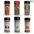 BBQ Rub Cattleman's Grill and Plowboys 6 Pack Gift Set Yardbird House of Q Bovine Bold 8 Second Ride Carne Asada Ranchero Italliano 5 to 6oz Steak Pork Chicken Beef Veggies Pinnacle Mercantil