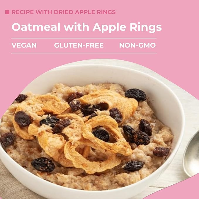 Amrita Golden Raisins (1lb) + Dried Apples Diced (1lb) + Dried Apple Rings (1lb) | No Sugar Added Vegan non-GMO Gluten Free Peanut Free Soy Free Dairy Free Snacks | Healthy Snacks For Cravings