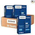 RXBAR Protein Bars 12g Protein Gluten Free Snacks Blueberry (6 Boxes 30 Bars)