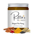 Ritta’s Whipped Fire Honey with Ginger Turmeric Cayenne &amp Cinnamon – 8.5 oz – Immune Boosting Spicy Honey for Tea Toast &amp More Fire Cider Inspired