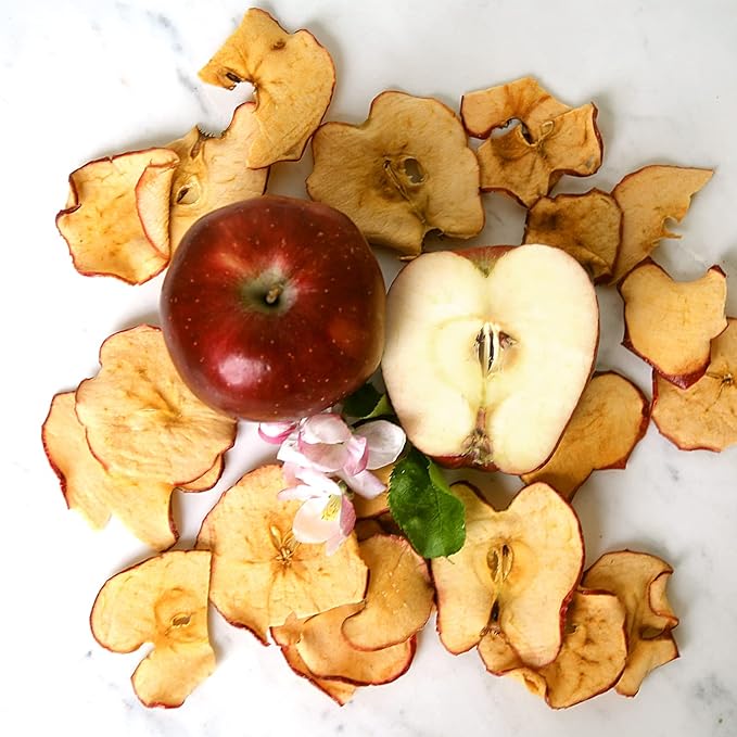 Sisters Fruit Company Apple Chips All Natural Gluten-Free Fat-Free Contains SIX 2.25 OZ. Bags (Red Delicious Apple)