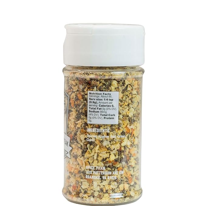 Spice Titan Grilling Spice Set Gift Pack of 5 Bold Fresh Original All Natural Seasonings Use For Any Meat or Veggie Gluten Free BBQ Grilling Accessories Smoker Accessories