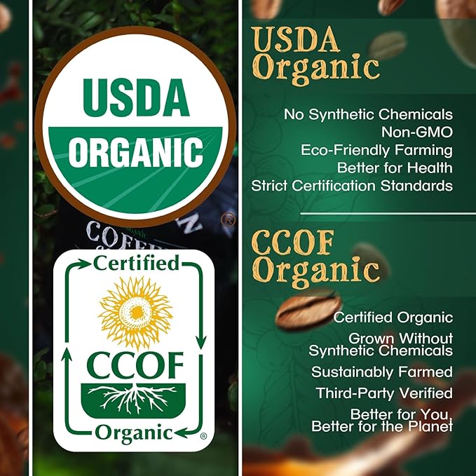 The Bean Organic Coffee Company Aloha Bean (Hawaiian Hazelnut) Medium Roast Whole Bean Coffee 16-Ounce Bag